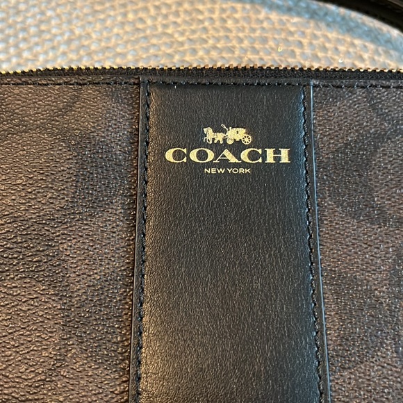 NEW Coach Gold & brown-black wristlet - Picture 2 of 6